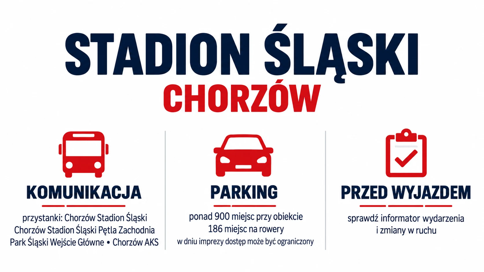 Jak dojechać na Stadion Śląski w Chorzowie: komunikacja i parking
