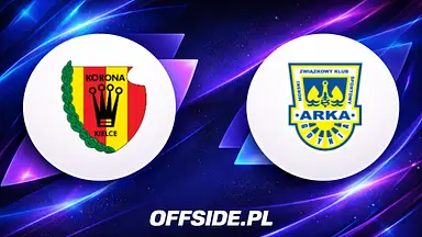 Korona Kielce - Arka Gdynia oficjalne składy