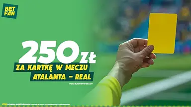 250 zł za kartkę w meczu Atalanta - Real