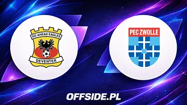 GO Ahead Eagles - PEC Zwolle oficjalne składy