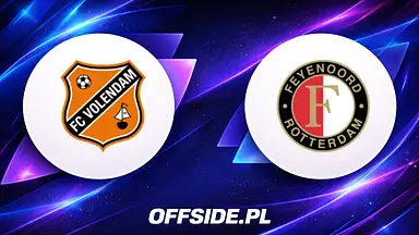 FC Volendam - Feyenoord Rotterdam oficjalne składy