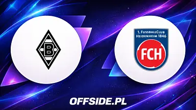 Borussia M'gladbach - FC Heidenheim oficjalne składy
