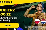 400 zł za gola Polski w meczu z Holandią