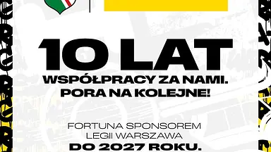Fortuna i Legia Warszawa przedłużają współpracę