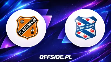 FC Volendam - SC Heerenveen oficjalne składy