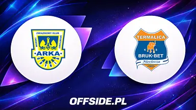Bruk-Bet Termalica Nieciecza zwycięża w Gdyni. Hilbrycht bohaterem, Arka bez punktów