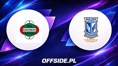 Radomiak Radom - Lech Poznan oficjalne składy