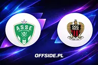 Saint Etienne - OGC Nice oficjalne składy