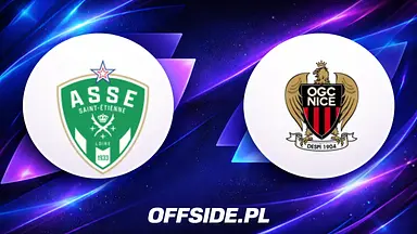 Saint Etienne - OGC Nice oficjalne składy