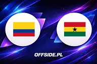 Kolumbia - Ghana oficjalne składy