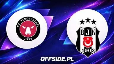 FC Midtjylland - Besiktas oficjalne składy