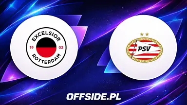 Excelsior - PSV Eindhoven: gdzie oglądać transmisję TV i online? Kursy, tabela, szanse (Eredivisie, 15.08.2026, 20:00)