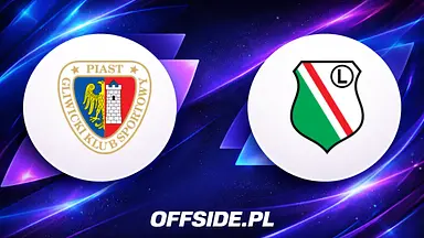 Piast Gliwice - Legia Warszawa oficjalne składy