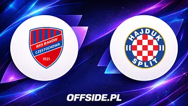 Raków Częstochowa - HNK Hajduk Split transmisja. Gdzie obejrzeć mecz Ligi Konferencji? [27.08.2026, 19:00]