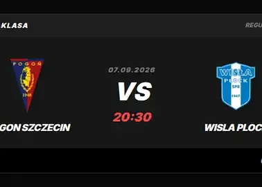 Pogon Szczecin - Wisla Plock: liczby przed meczem i transmisja