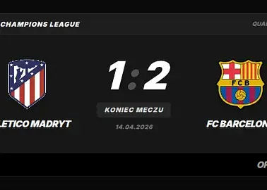 FC Barcelona awansuje po zwycięstwie nad Atletico w Lidze Mistrzów
